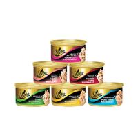 希宝 猫罐头猫湿粮猫零食猫妙鲜包 吞拿鱼及鲜香银鱼 85g*24